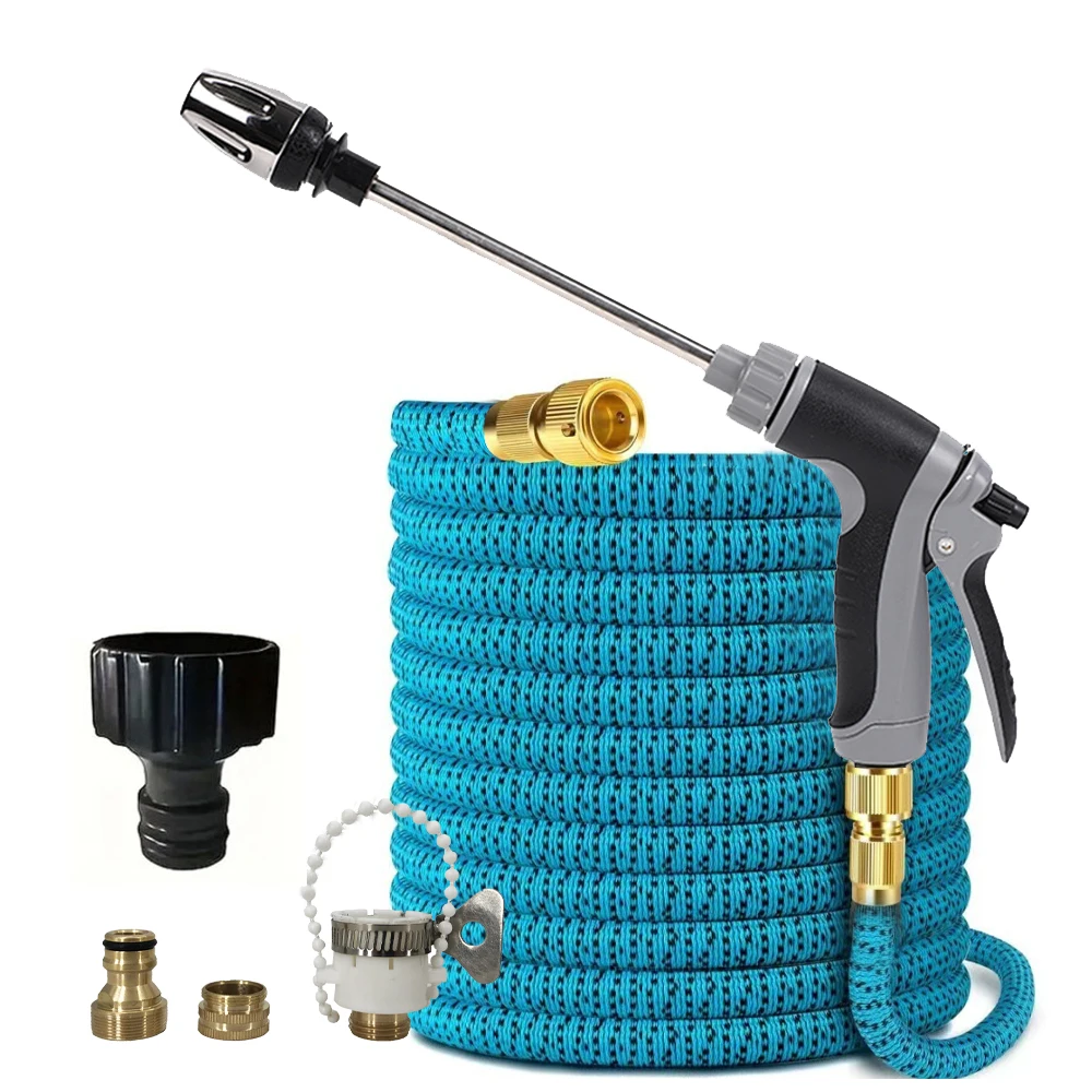 حديقة سقي خرطوم انبوب ماء ارتفاع ضغط غسيل السيارات مدفع المياه المنزل تلسكوبي خرطوم خرطوم رغوة مجموعة حديقة سقي مدفع المياه #1