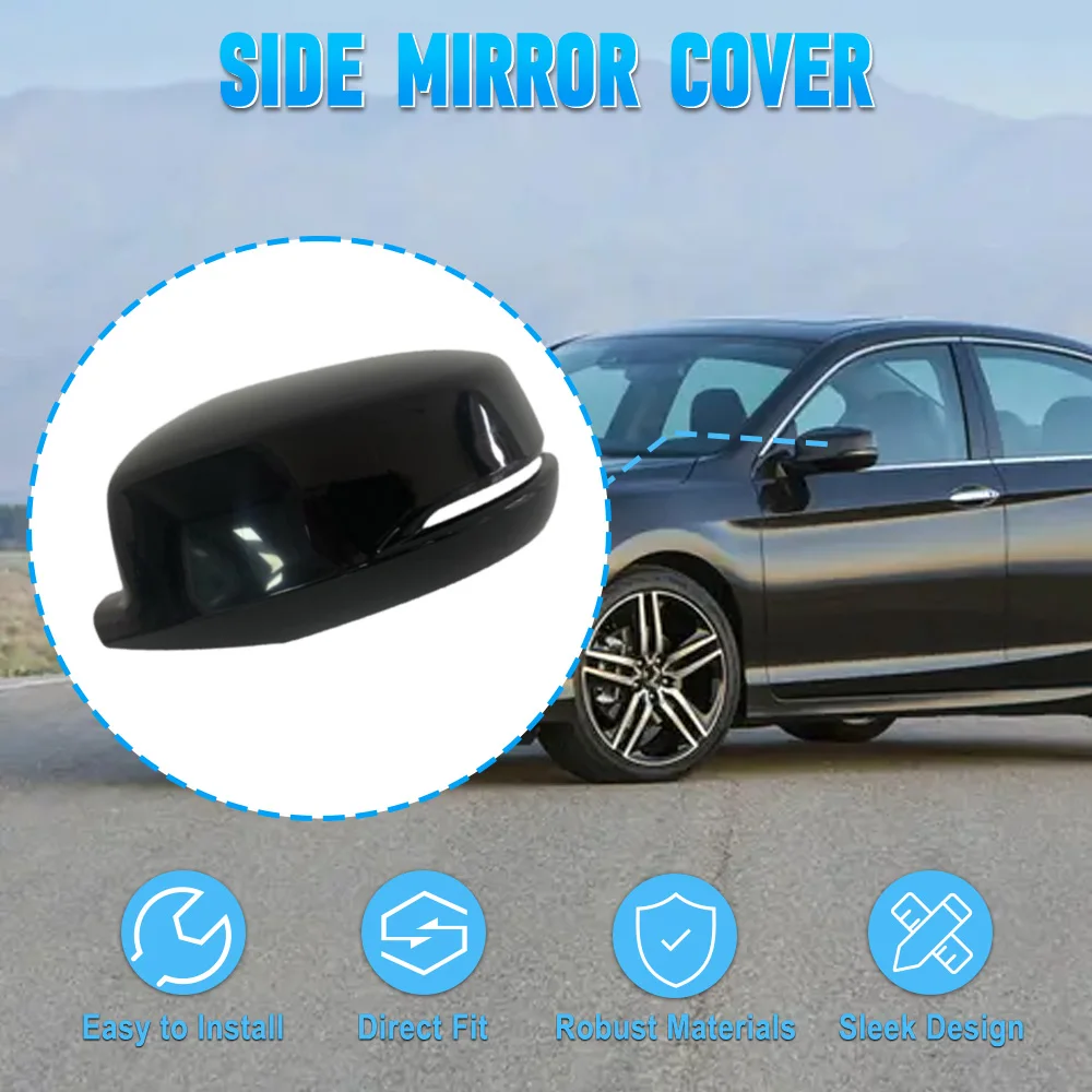 

Крышка левого/правого бокового зеркала заднего вида для Honda Accord 2014 2015 2016 2017, неокрашенная черная, без подходит для версии США