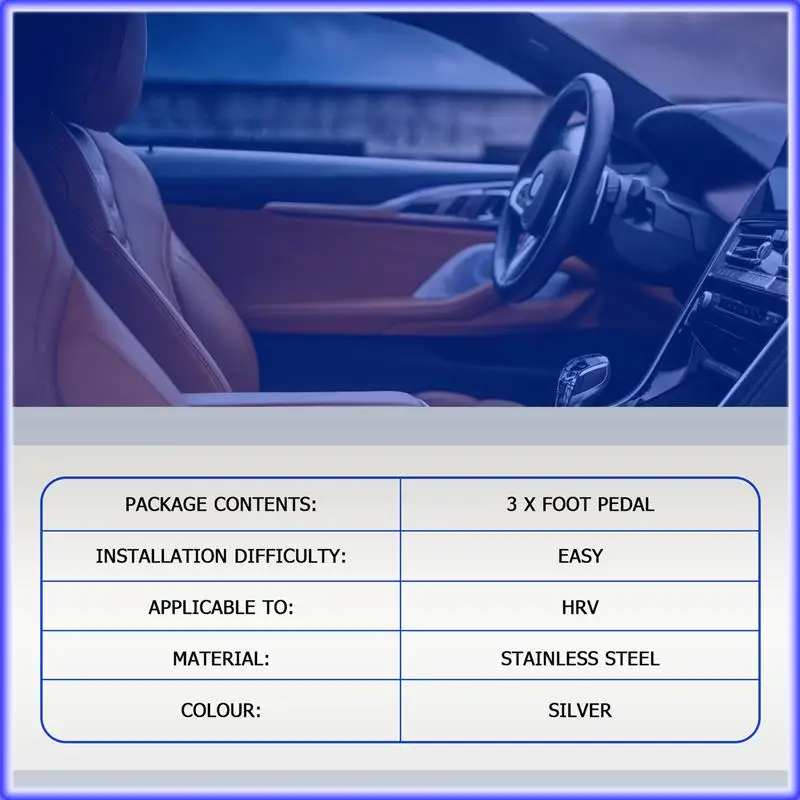 

A82E-автомобильные педали, гальмо, муфта, педаль акселератора, накладка на пластину для Honda CITY 2013-2020 Vezel HRV HR-V 2015-2020 (MT)