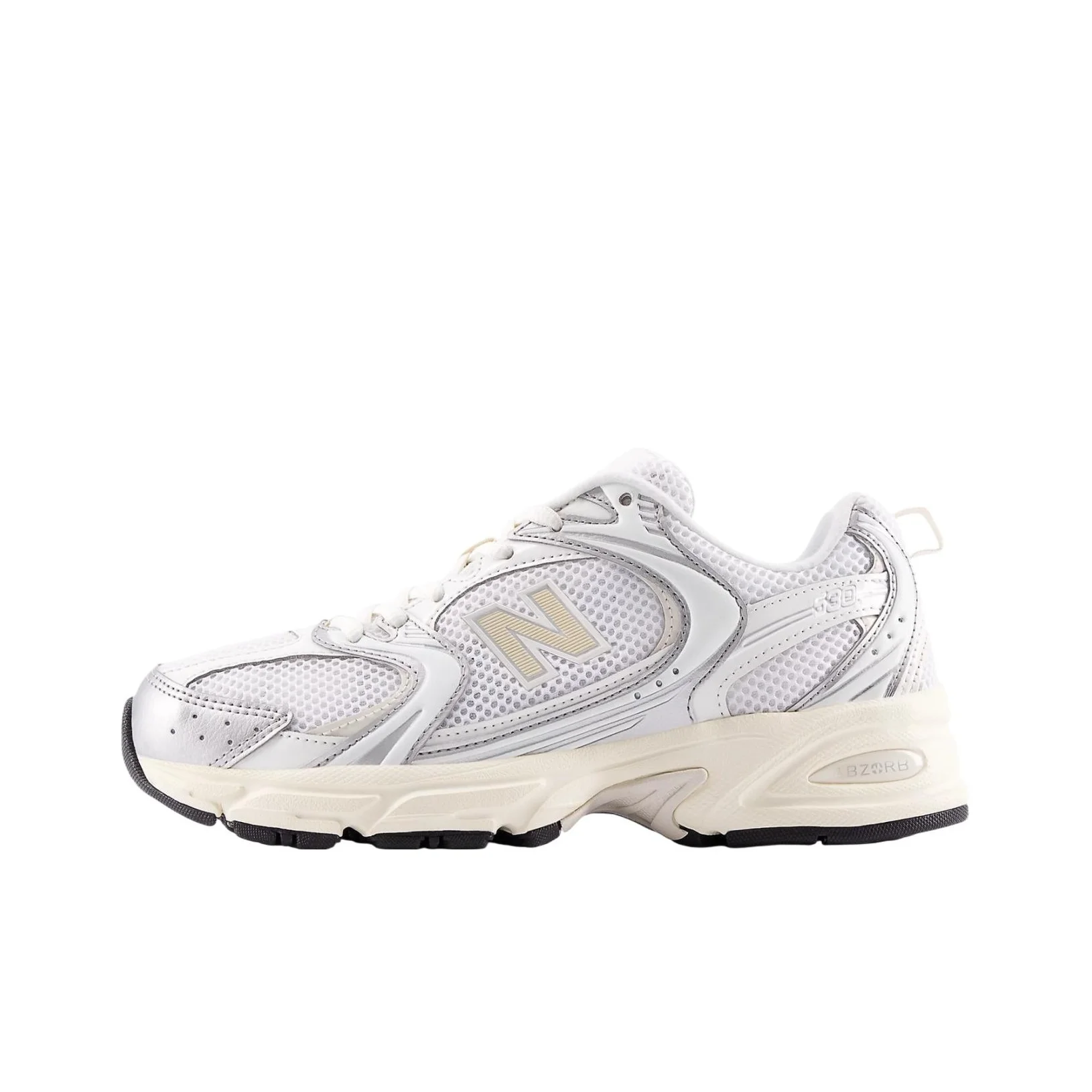 New Balance NB 530 Low top Casual Running Shoes Unisex White Silver U530ESB