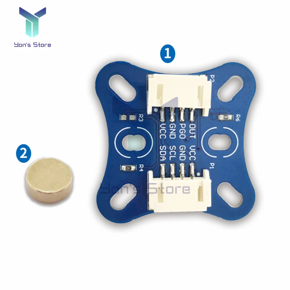 TLE5012 AS5600 Magnetic Encoder Module magnetic Induction Angle Measurement Sensor Module FOC 12-Bit 15-Bit High Precision PWM