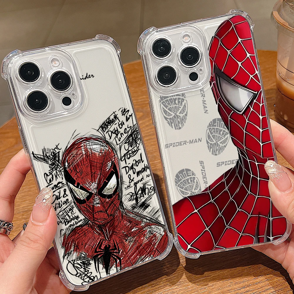Cool S-Spiders Men Phone Case for Samsung Galaxy S26 S25 S24 S23 S22 S21 S20 FE Ultra Plus 5G Soft Anti Drop Cover