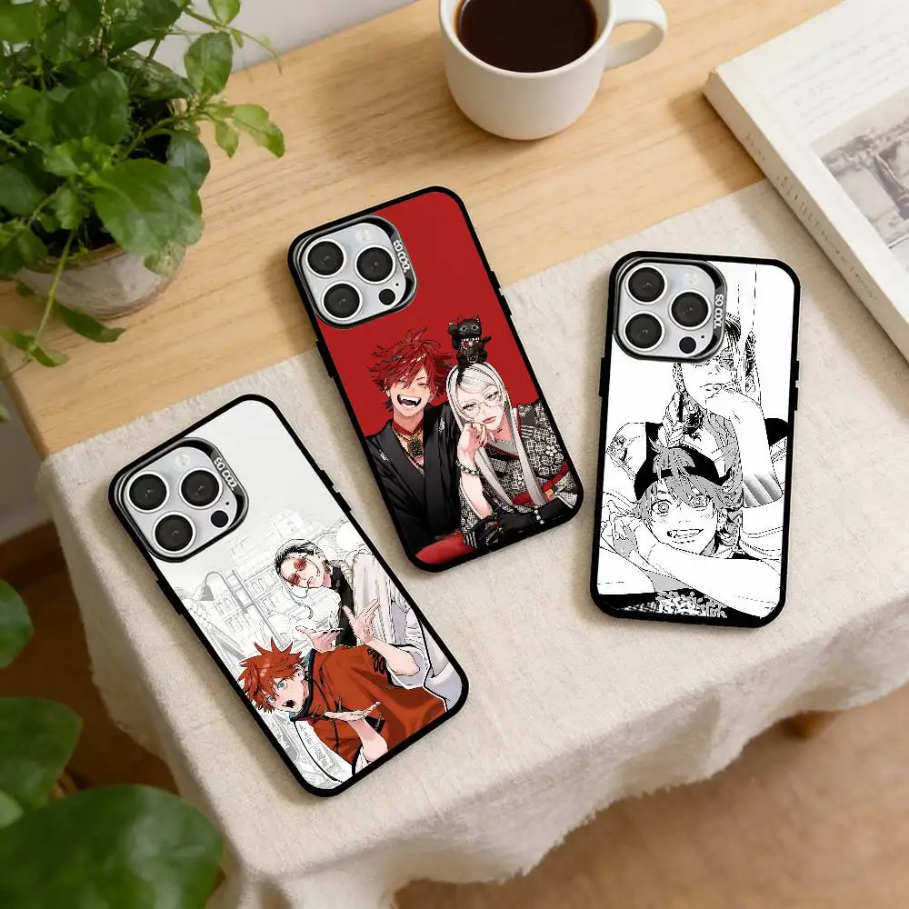 

Hot Gokurakugai Cool comics Phone Case For iPhone 17,16,15,14,13,12,11 Plus,Pro Max,XS,Colored Silver Plated Inside Cover