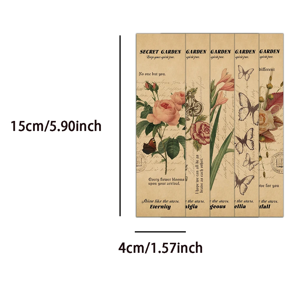 30PCS Creative Chinese Style Nostalgic Paper Bookmarks Exquisite Classical Creative Gifts Minimally Marked Bookmarks