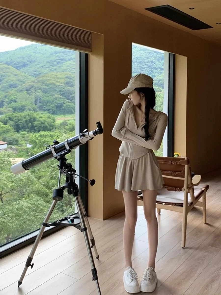 

Летний модный женский комплект Dopane ort Sve, длинные брюки, костюм из двух предметов, солнцезащитный топ и orts (3) Trend Set