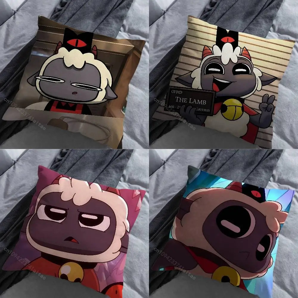 

C-Cult of the L-Lamb Game Various Sizes Square Pillow Case For Car Home Bedchamber Decor Birthday Gift