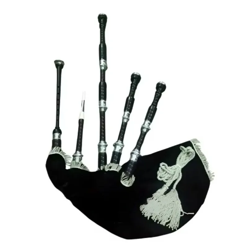 

Premium Highland mahogany bagpipes, black base