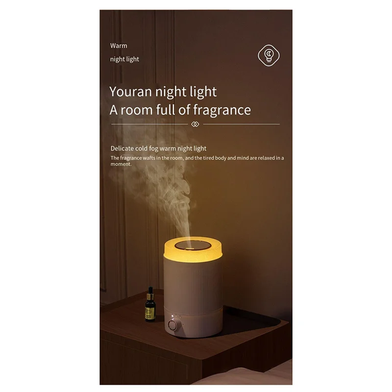 

BAAG-Увлажнители воздуха для спальни, ультразвуковой увлажнитель воздуха Cool Mist объемом 2 л с верхним наполнением и тихий, 360° ° Сопло