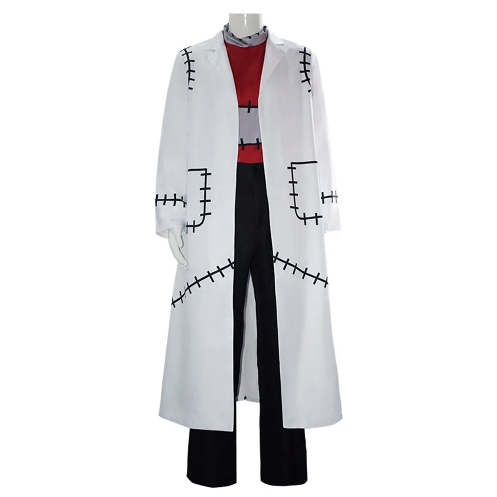 3PCS Soul Eater Cosplay Franken Stein Doctor Cosplay Costume Made Adult Men Women Outfit Halloween Carnival PartyTerror