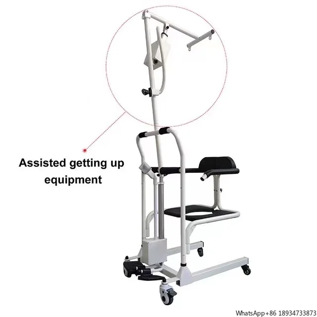 Use For Toilet Elderly Care Electrical Height Adjustment Chair Moving Patient Transfer Chair