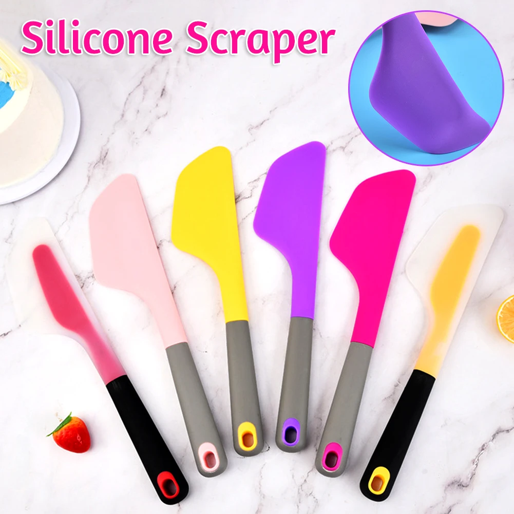 Küche Silikon Spatel Integrierte Brot Messer Große Salat Mischen Werkzeuge Backen Gebäck Butter Spachtel DIY Creme Kuchen Spatel Neue