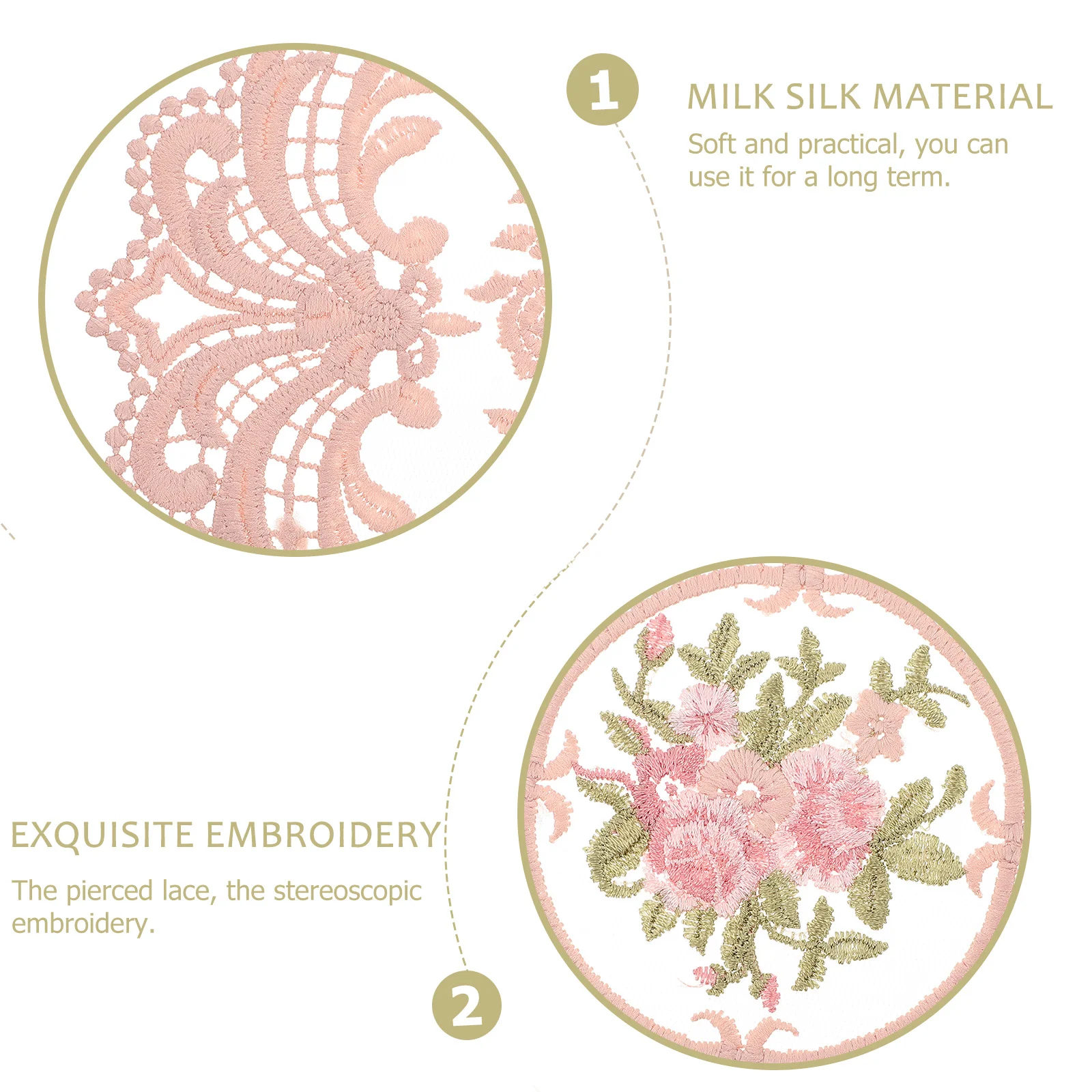 2 قطعة المفارش الدانتيل كأس الحصير الجدول الحصير صور الدعائم قابلة لإعادة الاستخدام الزخرفية عطلة مكان حصيرة للمنزل الجدول التبعي #2