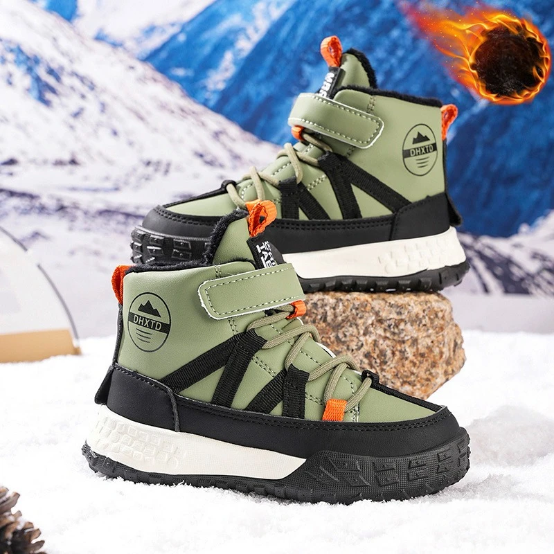 

Детские зимние кроссовки 2026: теплые хлопковые снегоступы для детей, водонепроницаемые, нескользящие, для активного отдыха, для мальчиков и девочек, с плюшевой подкладкой