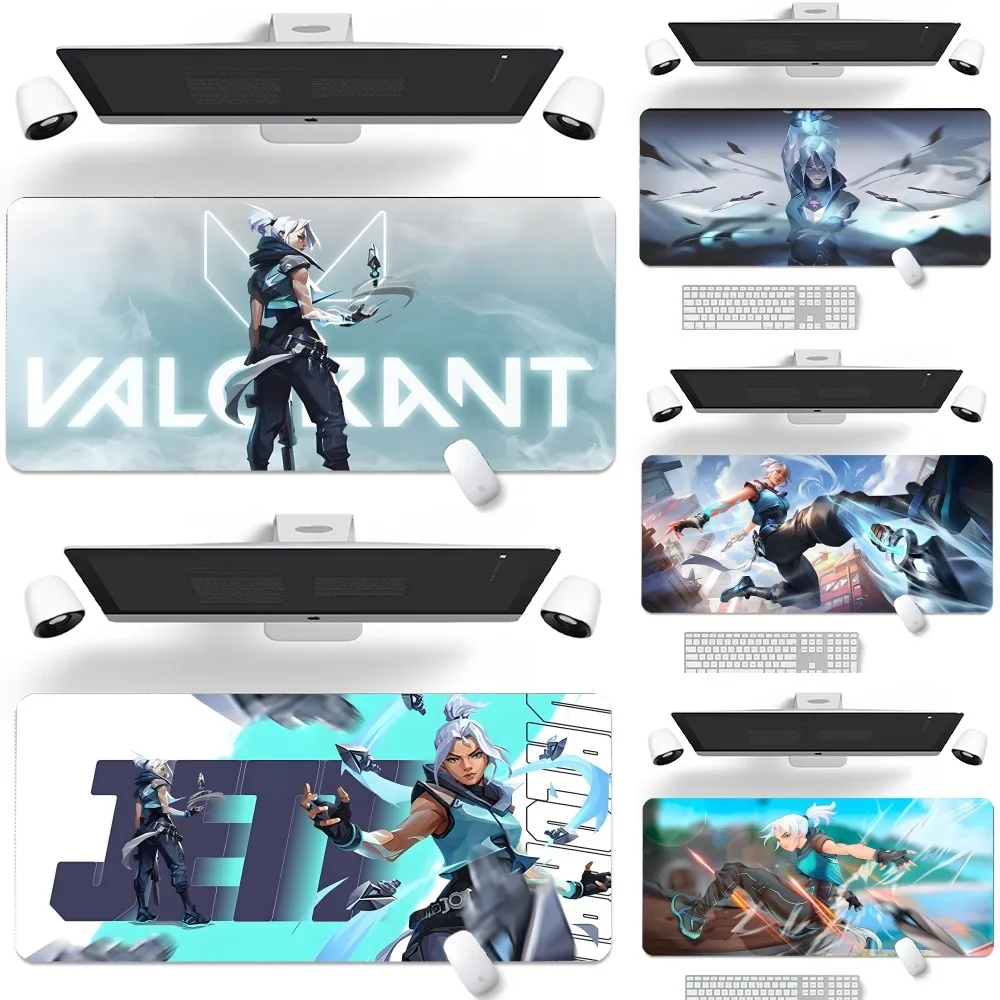 J-Jett V-Valorant Mousepad New Arrivals Large Gaming Mousepad L XL XXL Gamer Mouse Pad Size For Keyboards Mat