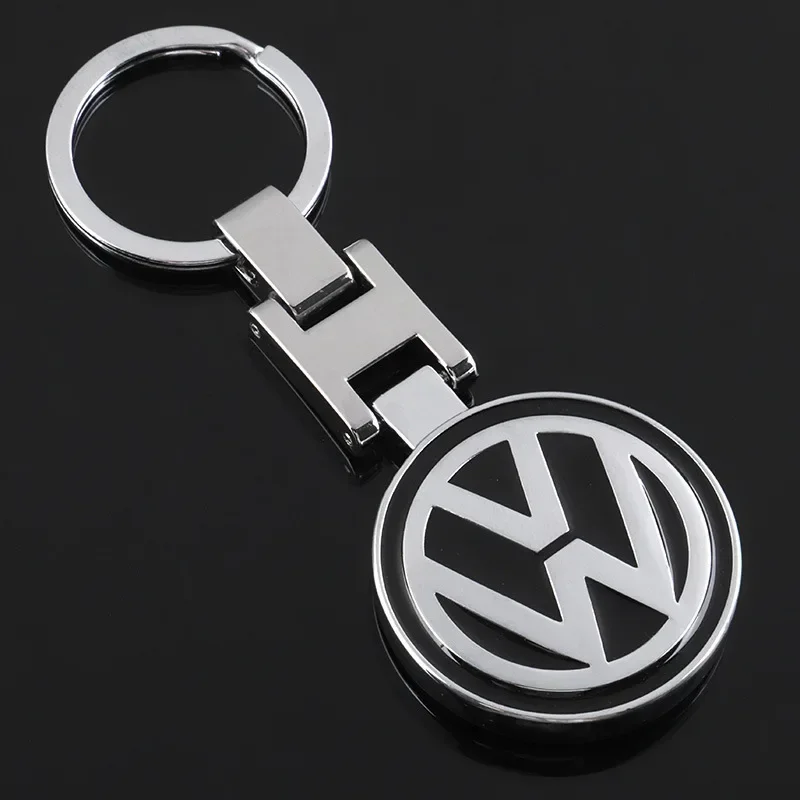 1Pcs Car Logo Keychain Metal Keyring Key Accessories For VW GTI Polo Golf Passat Tiguan Arteon Touareg Taigo Caddy Jetta Beetle