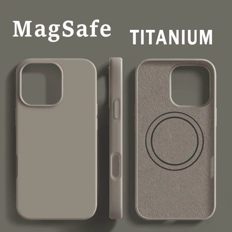 Für Magsafe Original Magnetische Fall Für iPhone 16 15 14 13 Pro Max Plus Drahtlose Lade Fall Officia Flüssigkeit Silikon Telefon Abdeckung – Detail 13