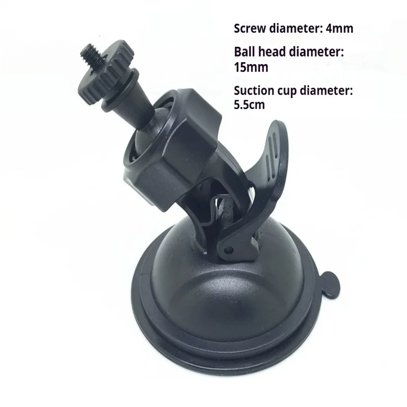 Staffa per videoregistratore per guida auto Supporto per treppiede per auto DVR DV Supporto per telefono GPS Supporto per fotocamera con ventosa