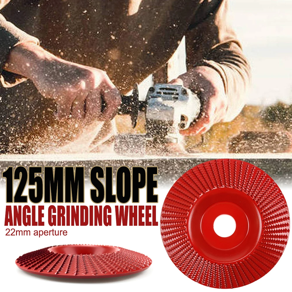 125mm Plane Bevel Angle Grinding Wheel Woods Polishing Wheel Wood Carving Sanding Tool Abrasive Disc Tools for Angle Grinder