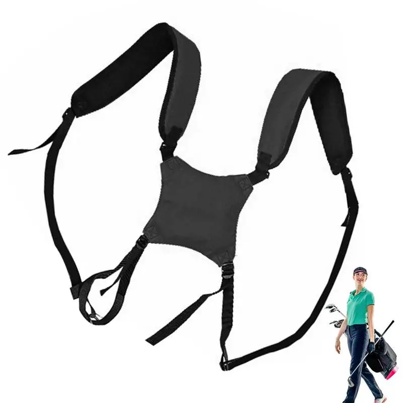 1pc Portable Golf Double Shoulder Strap Golf Bag Strap Replacement Comfort Shoulder Adjustable Strap Golf Bag Accessories Sports