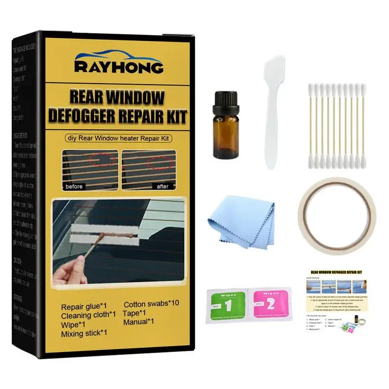 Car Rear Window defogger Repair Kit auto Defroster Grid Repair Kit car Windshield Demister Heater Grid Wire repair tool for car