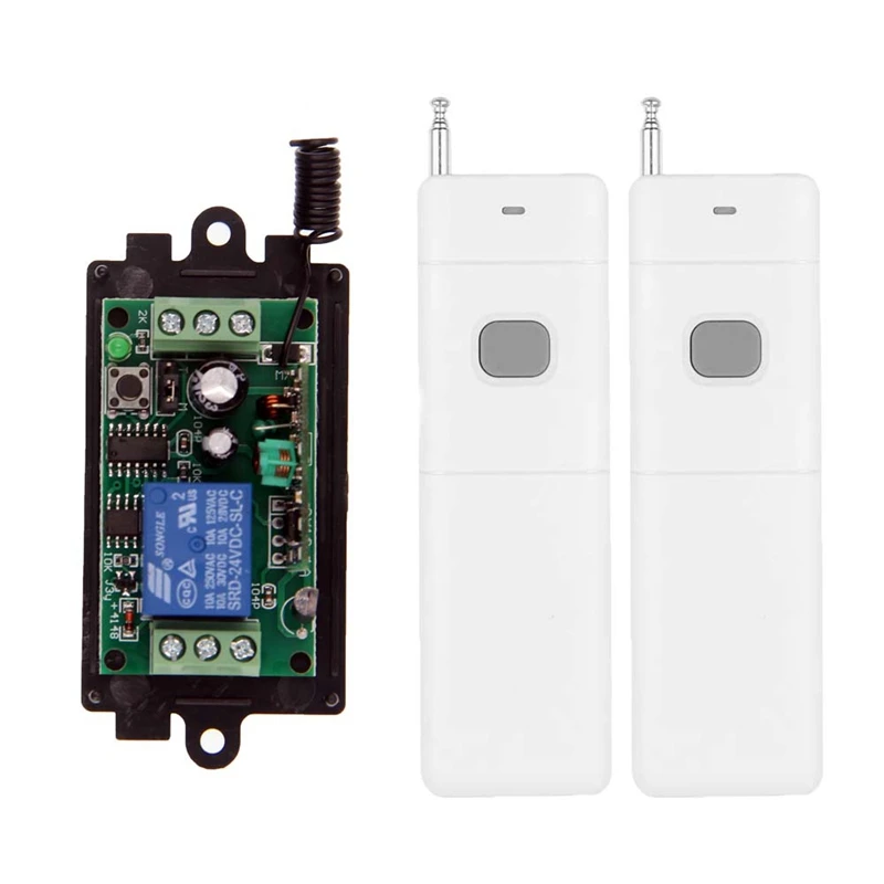 3000M Long Range DC 9V 12V 24V 1 CH 1CH RF Wireless Remote Control LED Light Switch System,315/433 MHz,Transmitter + Receiver