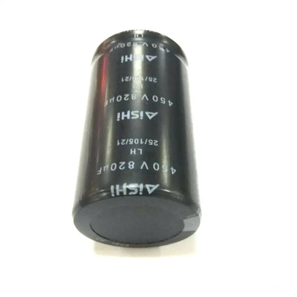 Cylindrical Radial Electrolytic Capacitor 450V 820UF Universal Volume Black Aluminum for Power Supply Filtering LED Switching