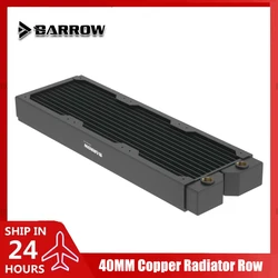Barrow Watercooling 360 Copper Radiator High Density Single Wave, G1/4'' 40mm Thick For 12cm Fan DIY Watercooler Rad,Dabel-40a