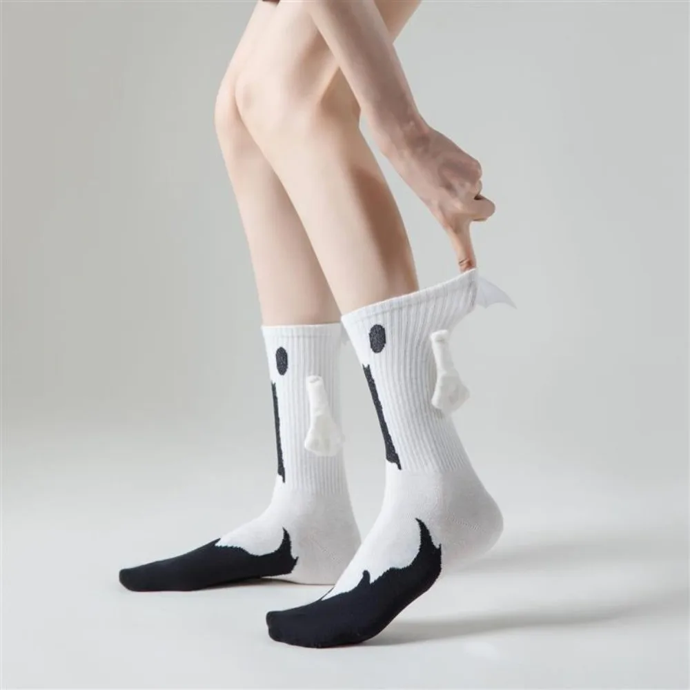 لطيف الجدة هالوين الجوارب تنفس الخفافيش نمط الجوارب المغناطيسية عقد اليد تصميم المغناطيسي زوجين الجوارب تأثيري