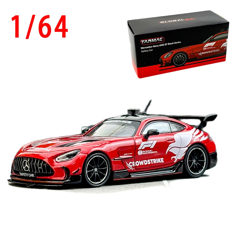 Diecast 1/64 Scale Mercedes Benz AMG GT Black Series Sports Car Model Alloy Benz AMG GT Safty Car Model Classic Collect Pieces