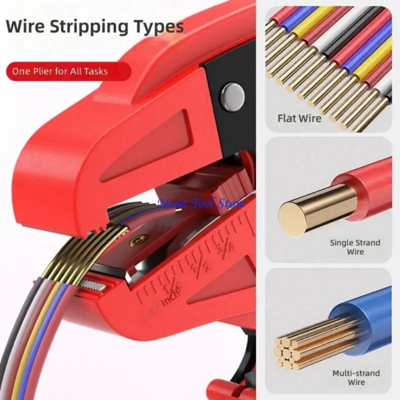 

31GJ Multifunction Wire Cutter Pliers Wire Stripper Nails Cutter Crimping Pliers