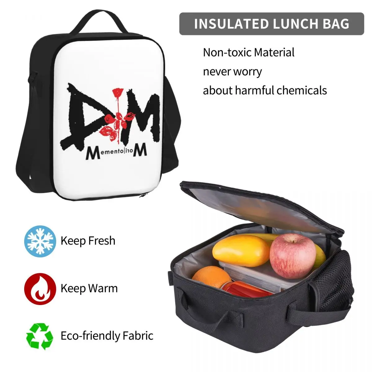 Dm, Memento Mori Modus, Erinnerungs modus Rucksäcke Jungen Mädchen Bücher tasche Kinder Schult aschen Rucksack Lunch Bag Stift Tasche dreiteiliges Set