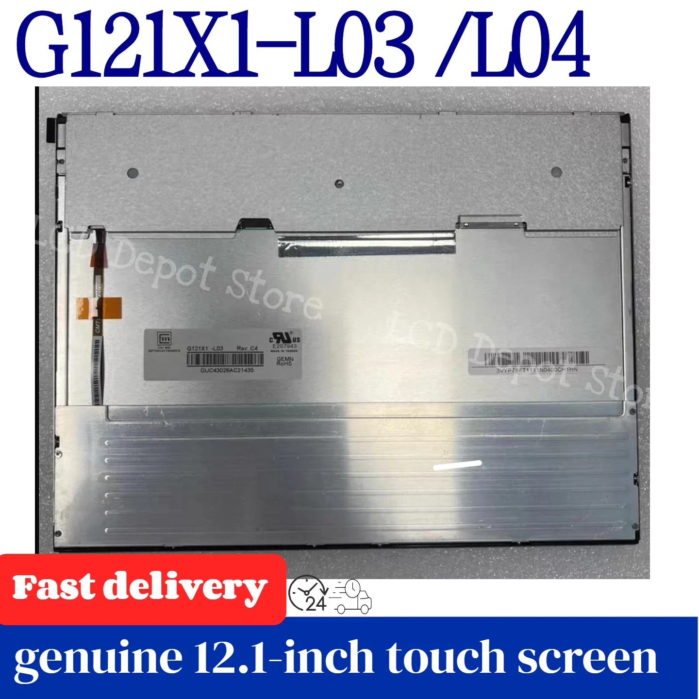 Original 12.1-inch G121X1-L03 G121X1-L04 Rev.C1 LCD module, 100% tested and qualified, fast shipping