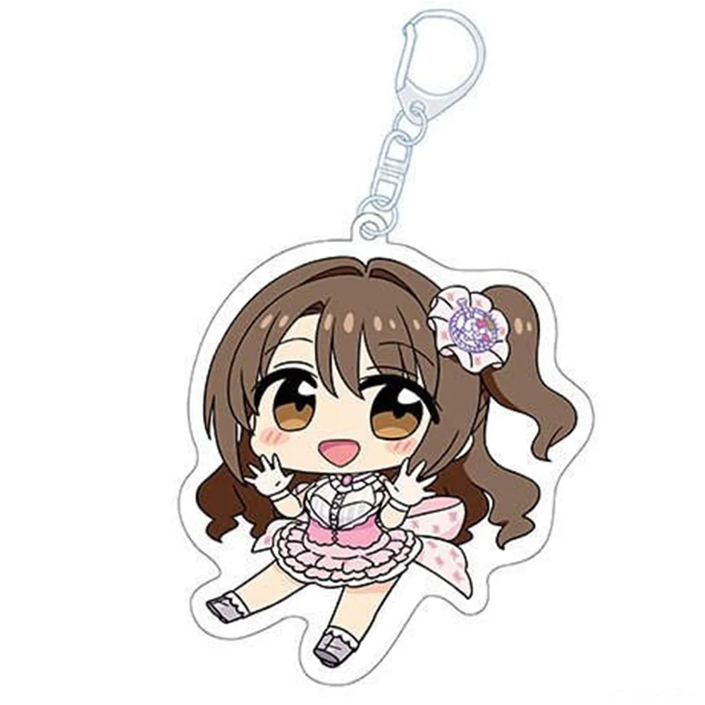 Anime Peripheral Store THE IDOLM@STER Yumi Nina Sanae Koharu Momoka Acrylic Keychain Pendant Ornamen Fans Charm Gifts About 6cm