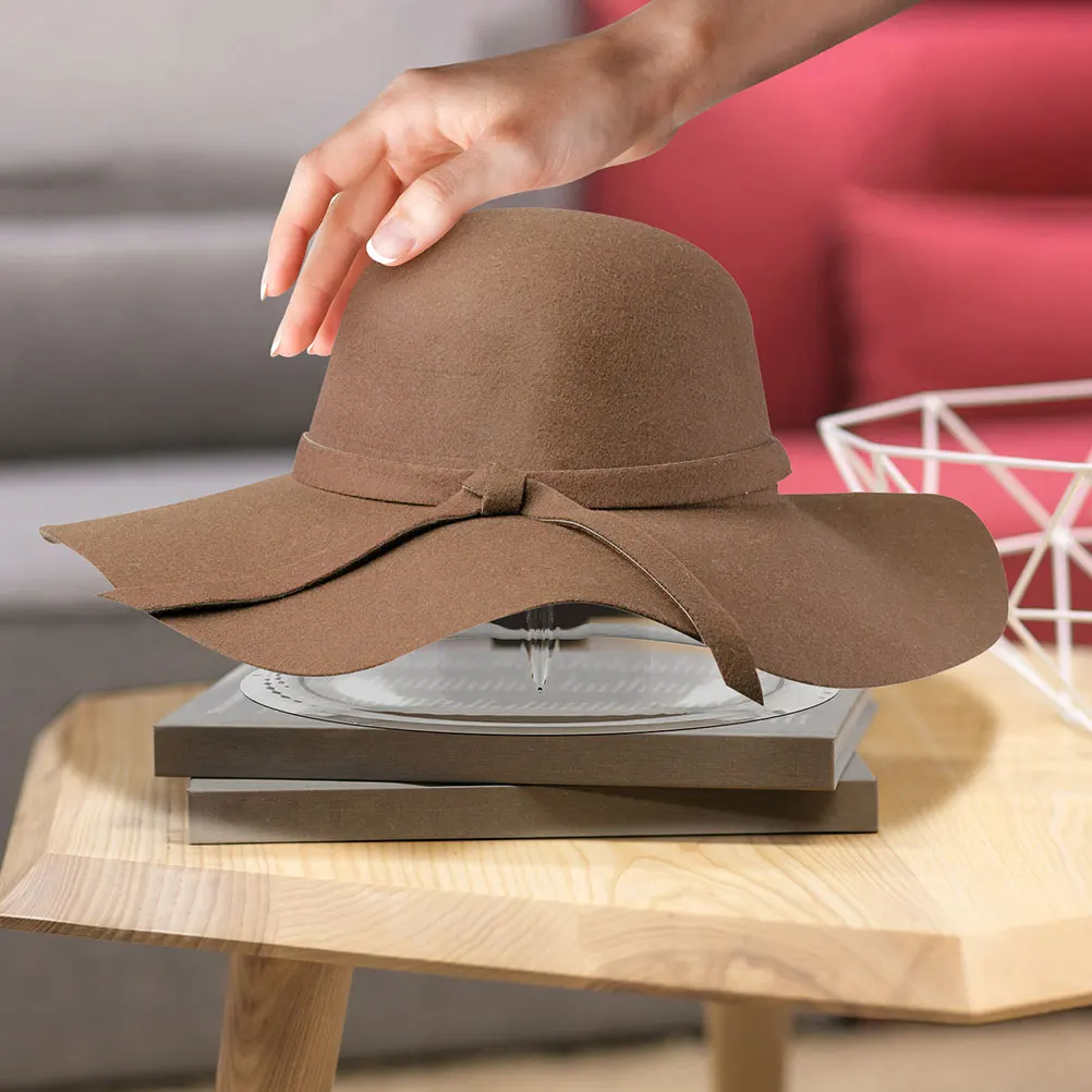 

12 Pcs Plastic Round Head Hat Holders 55cm Circumference Lightweight Compact Size Multifunctional Design Storage Display Home