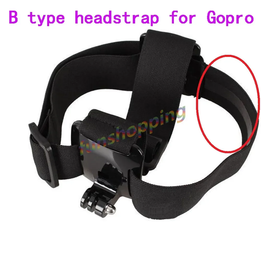 조정 가능한 헤드 스트랩 마운트 벨트, 미끄럼 방지 접착제 마운트, 고프로 히어로 6 5 4 3 + sj4000/5000 샤오미 카메라 액세서리