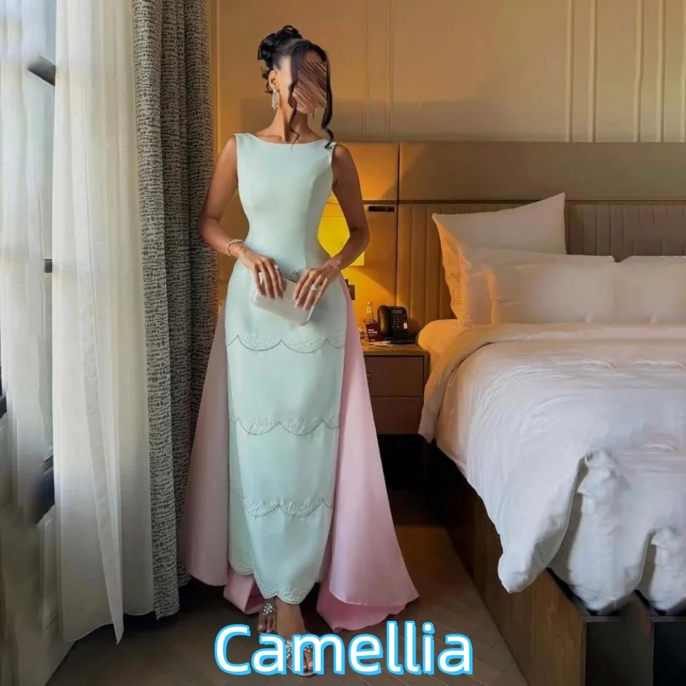 

Изысканное вечернее платье с бисером по индивидуальному заказу, очаровательное платье для выпускного вечера на бретельках, сексуальное вечернее платье с круглым вырезом فساتين سهرة فخ (20)