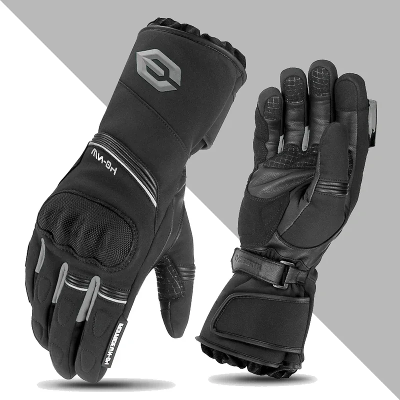 

100% Waterproof Motorcycle Four Seasons Riding Gloves Windbreak Motorcycle Racing Luvas Palm Anti-slip Guantes Moto Anti-fall