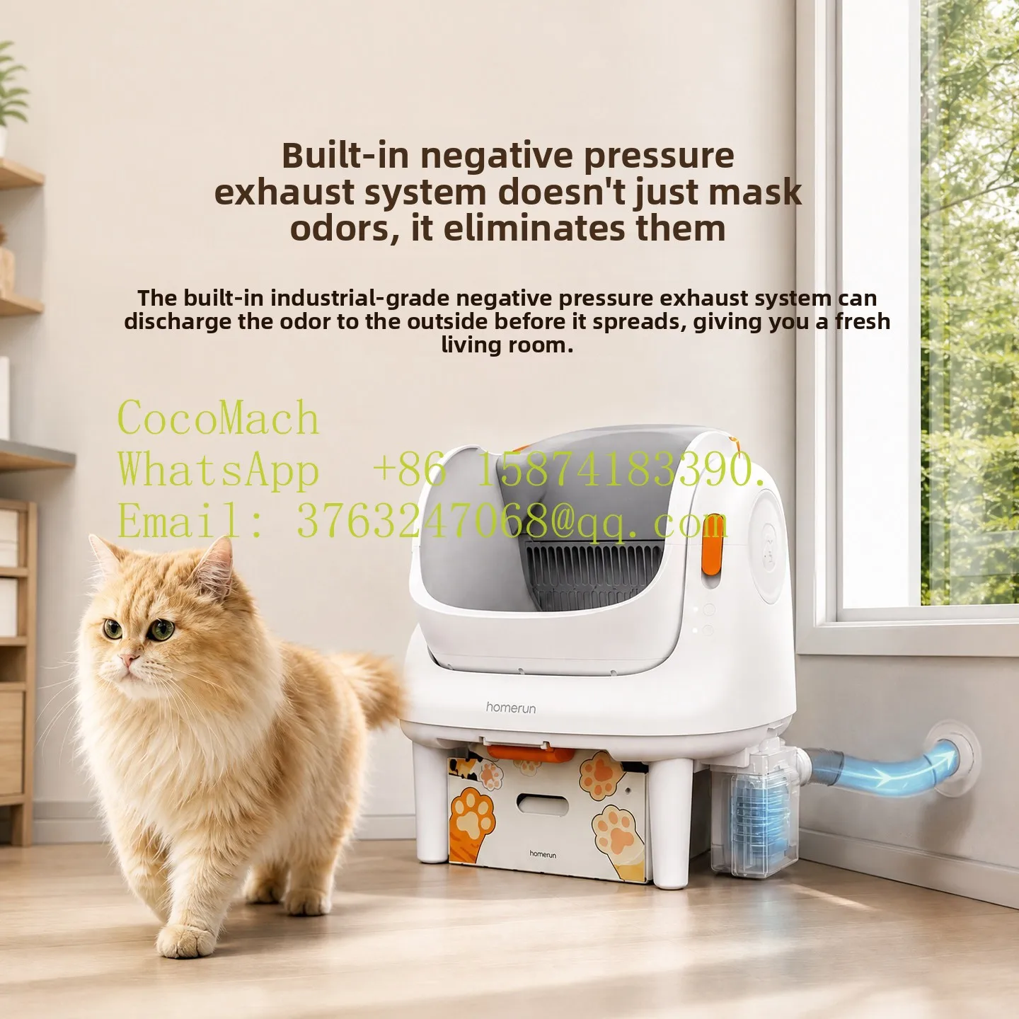 Smart cat litter box O1 automatic shit shoveling cleaning easy to disassemble and wash cat toilet fresh air