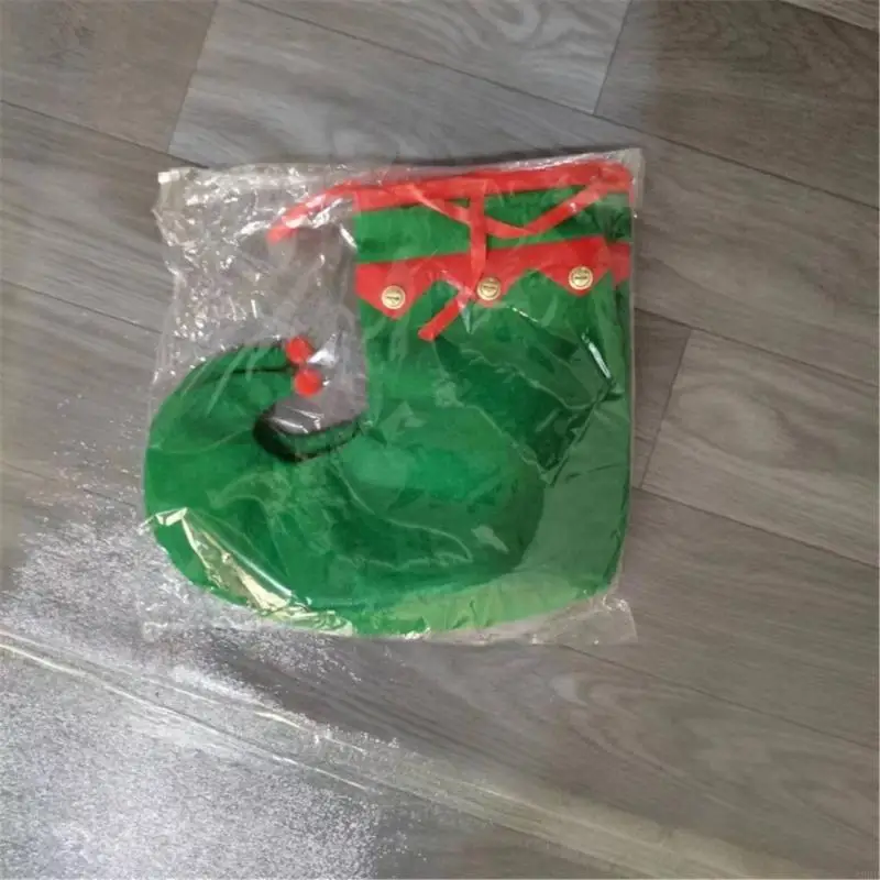 Christmas Elf Apron and Hat Set Christmas Apron Christmas Shoes Christmas Elf Kits Christmas Costume Outfits for Party