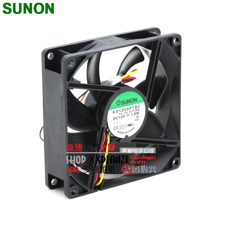 

Для Sunon KD1209PTB2 9 см 9225 12 В 1,6 Вт бесшумный прочный вентилятор корпуса тахометр