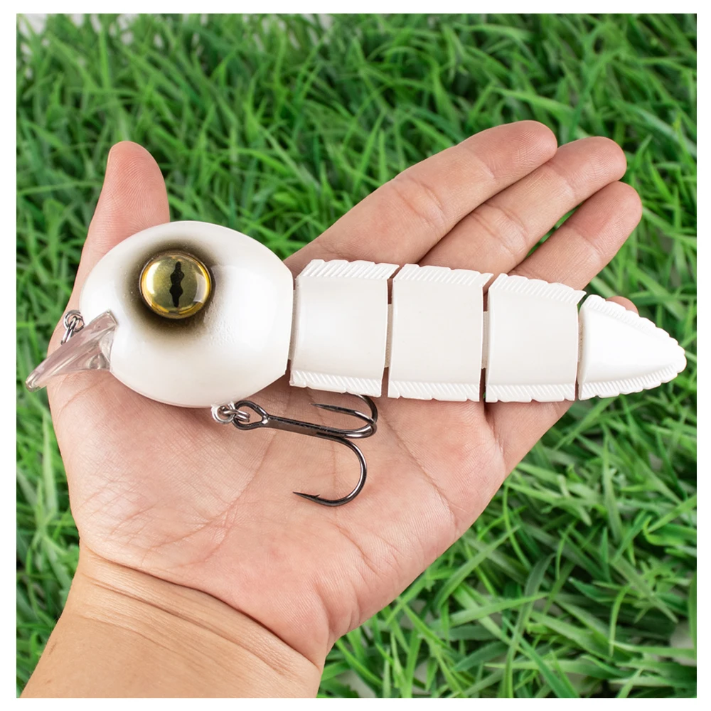 

Chan's Huang 2PCS Tadpole Fishing Lures 150MM 38G Floating Bass Tackle / 43G Sinking 4-Joints Swimbait Artificial Hard Bait
