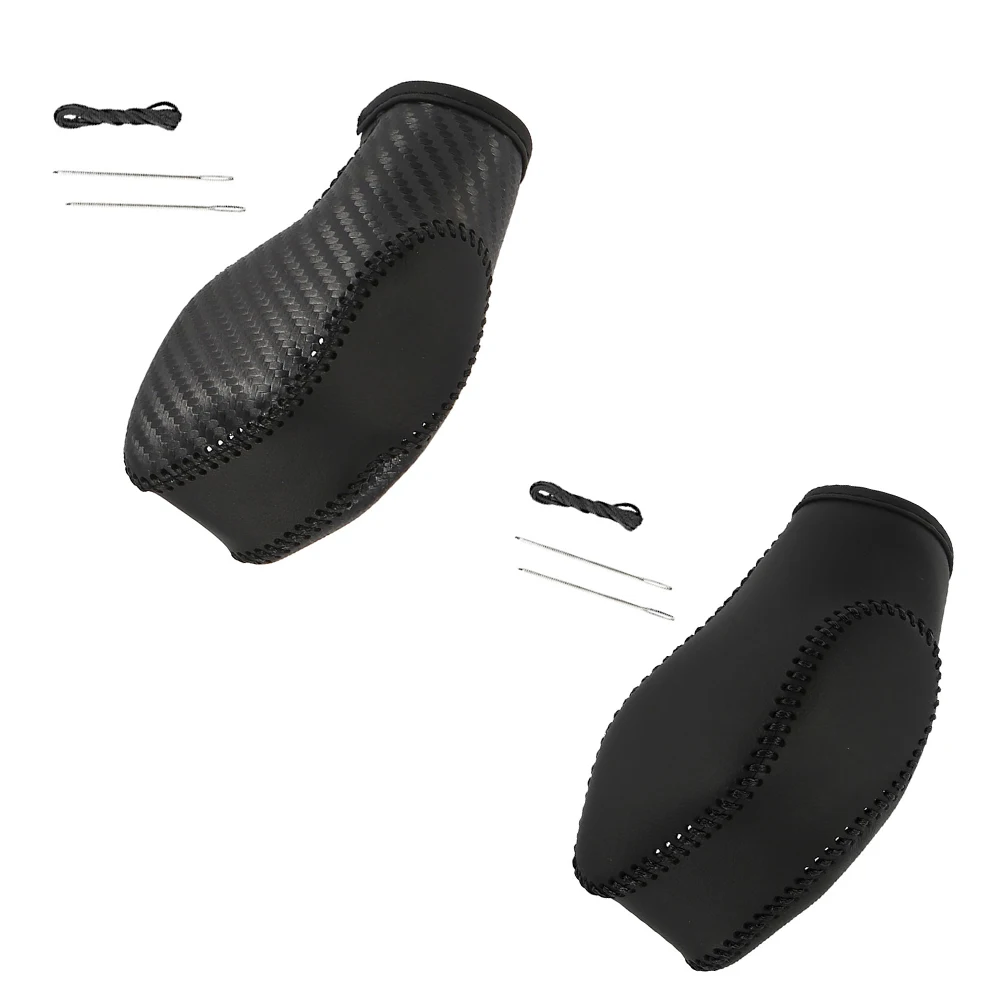 

Автомобильный чехол для ручки переключения передач из искусственной кожи из углеродного волокна/черный для Ford Escape 2013-2019 для Fusion 2013-2016 для Focus 2012-2018