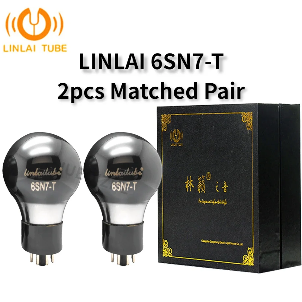 

LINLAI 6SN7-T Vacuum Tube Audio Valve Upgrade 6SN7 6H8C 6N8P CV181 Tube Amplifier HIFI Audio Amplifier Matched Quad