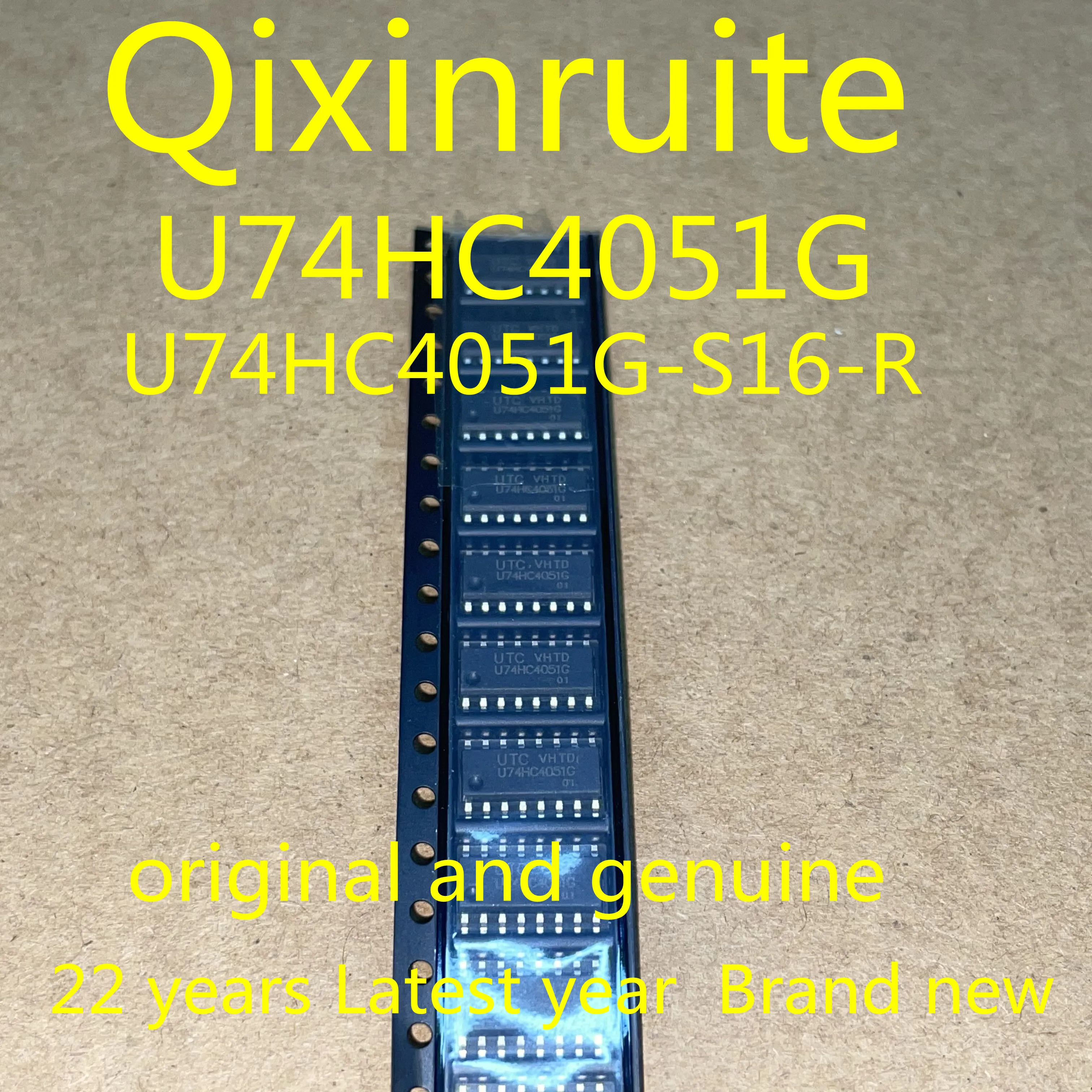 Qixinruite  U74HC4051G-S16-R=U74HC4051G=UTC74HC4051G SOP16 24 years Latest year  Brand new, original and genuine