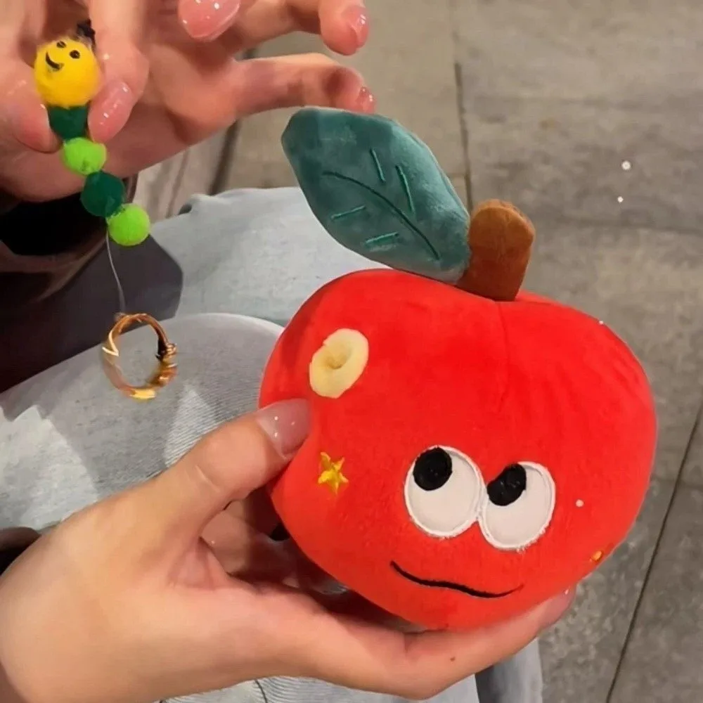 만화 플러시 과일 인형 로맨틱 귀여운 서프라이즈 주얼리 보관 인형 부드럽고 창의적인 반지 정리함 고백 프로포즈