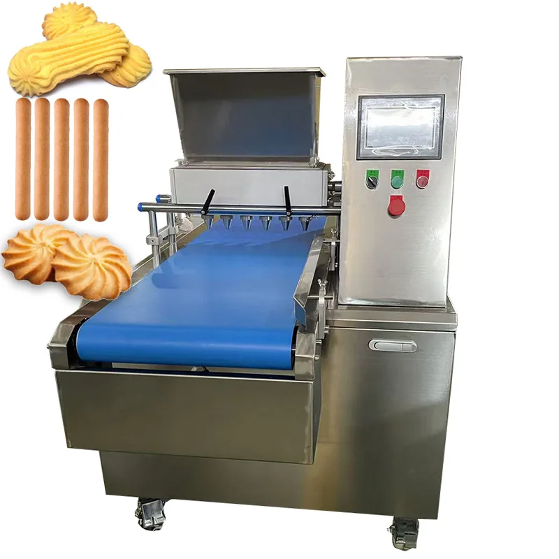 High-speed New Automatic Dough Depositor with Nozzles-Industrial Cookie Machine 304 Stainless Steel Bakery Use Customized