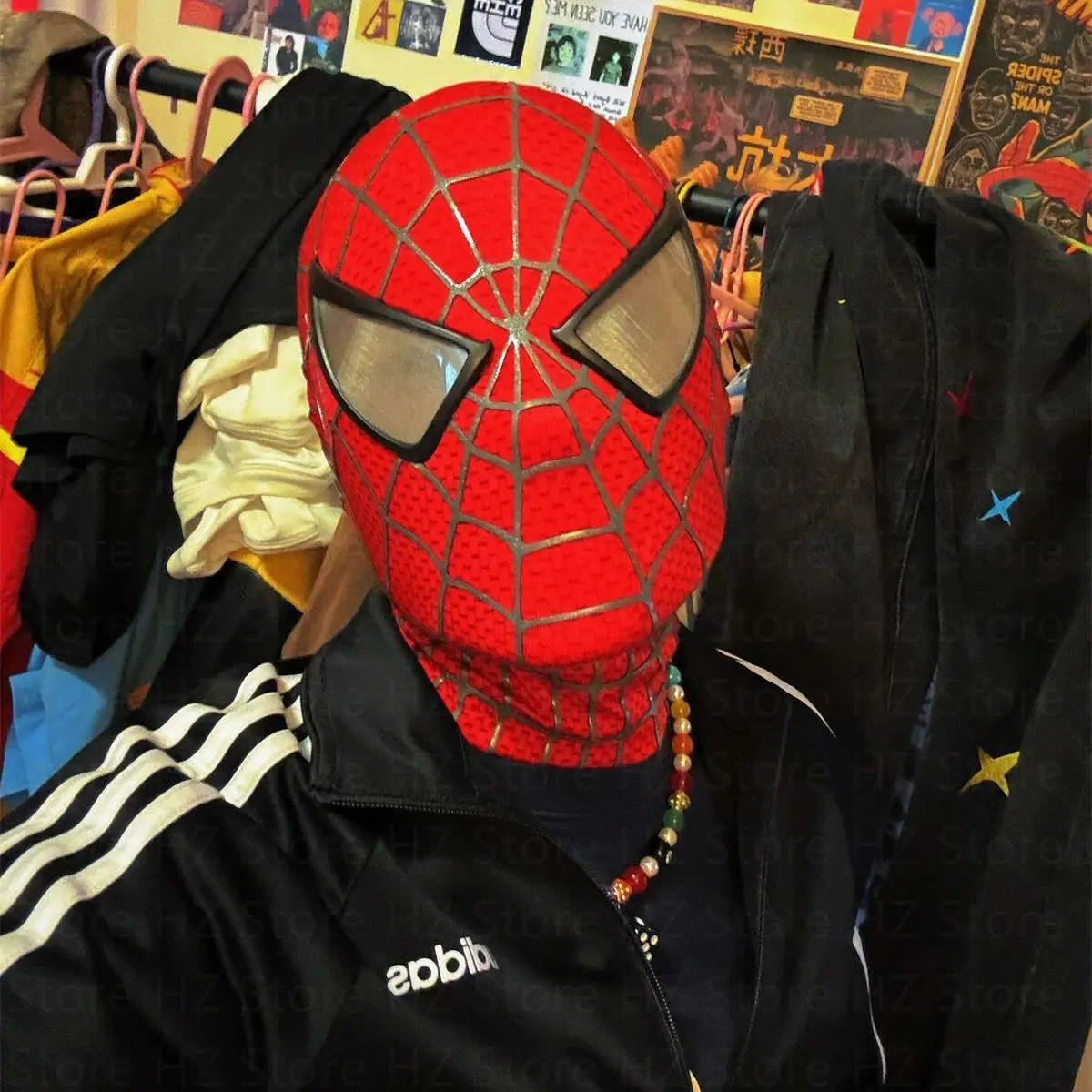 Topeng Spider-Man 3D Tobey 1:1 dengan Faceshell & Lensa yang Dapat Dilepas, Helm Cosplay Spiderman untuk Hadiah Ulang Tahun