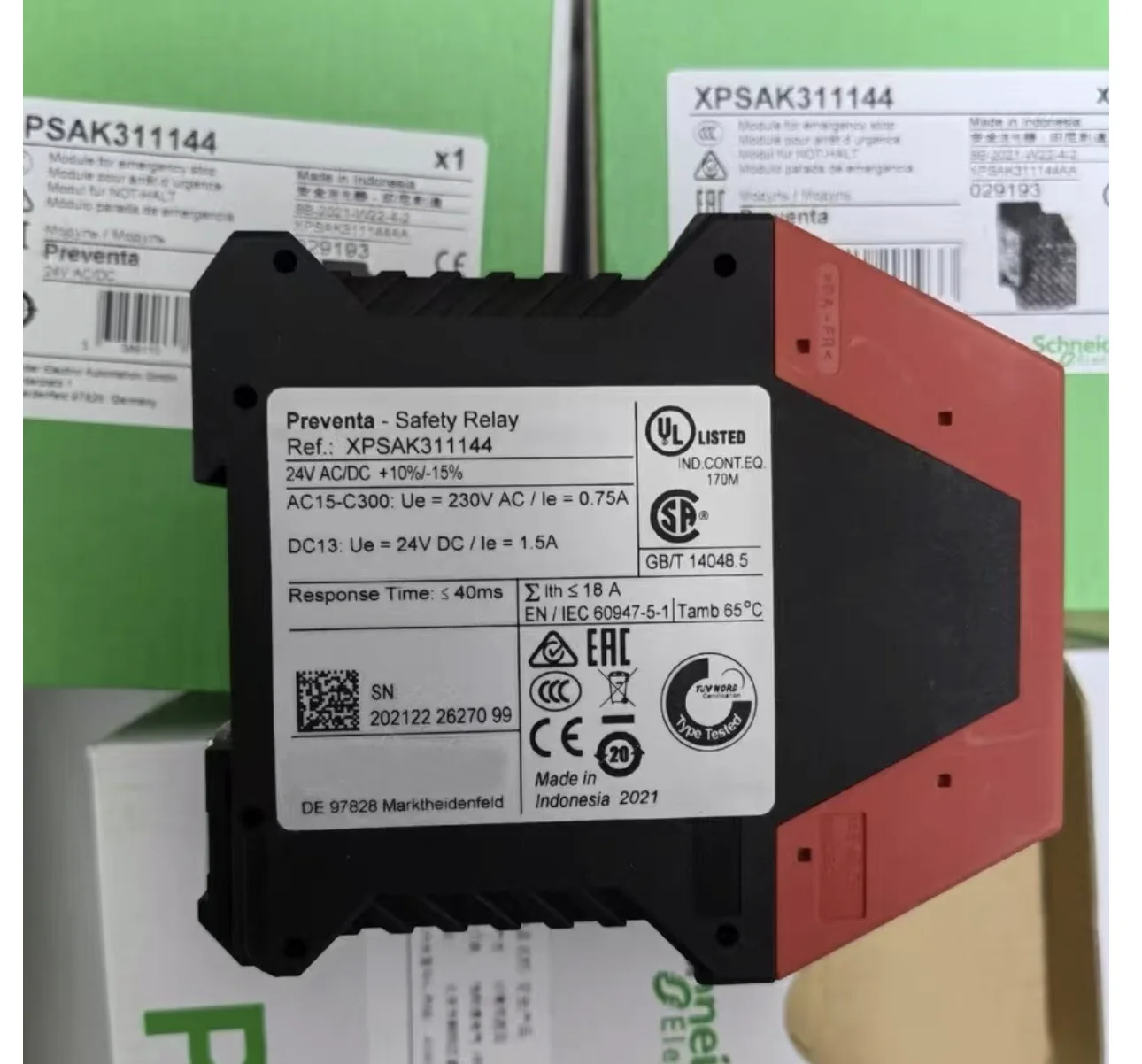 

XPSAK 311144 Реле безопасности