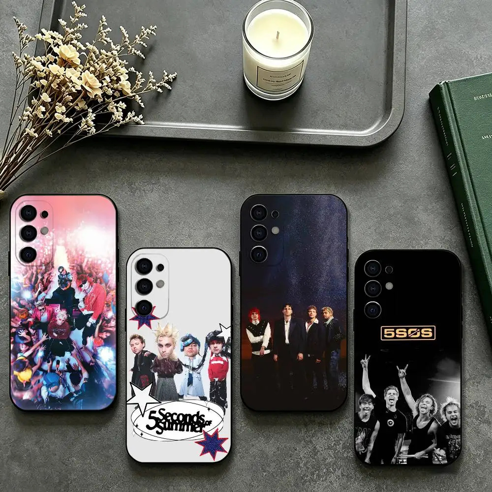 5sos S-SecondS of SummerS Phone Case For Samsung S26,25,24,23,22,21,20,30,Ultra,Plus,Fe,Lite Black Shell