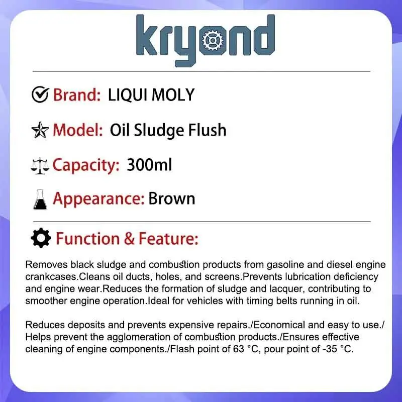 LIQUI MOLY Oil Sludge Flush 300 мл предотвращает дорогие ремонты